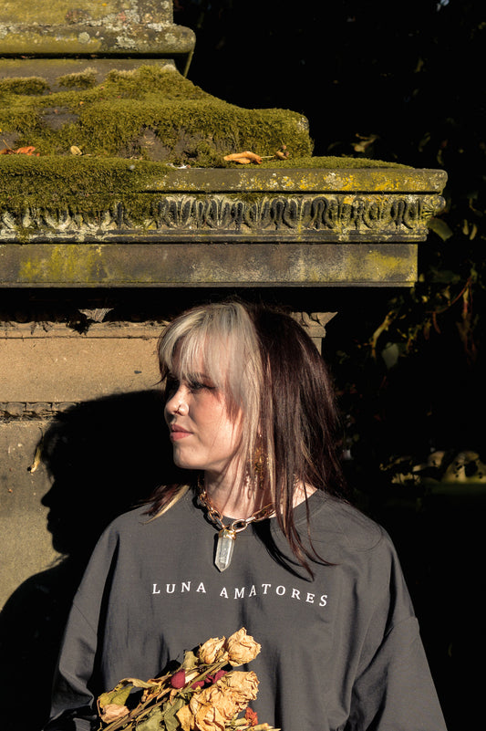 Luna Amatores Text Oversized Tee