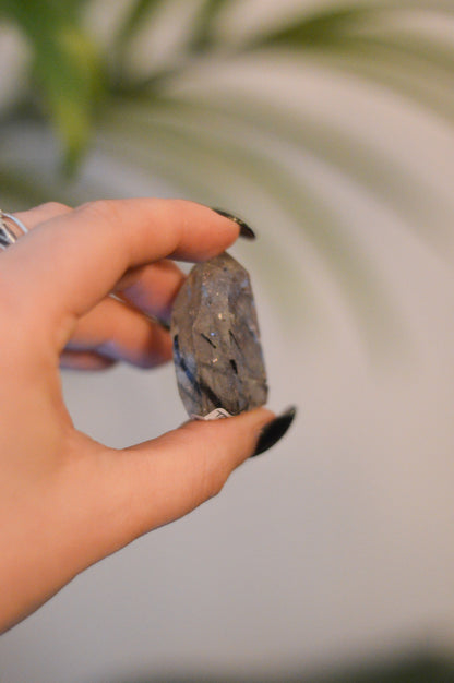 Tourmaline In Quartz Point