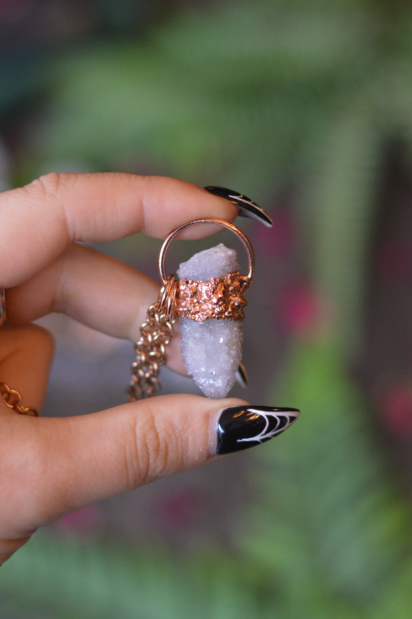 Spirit Quartz Point Necklace - Copper