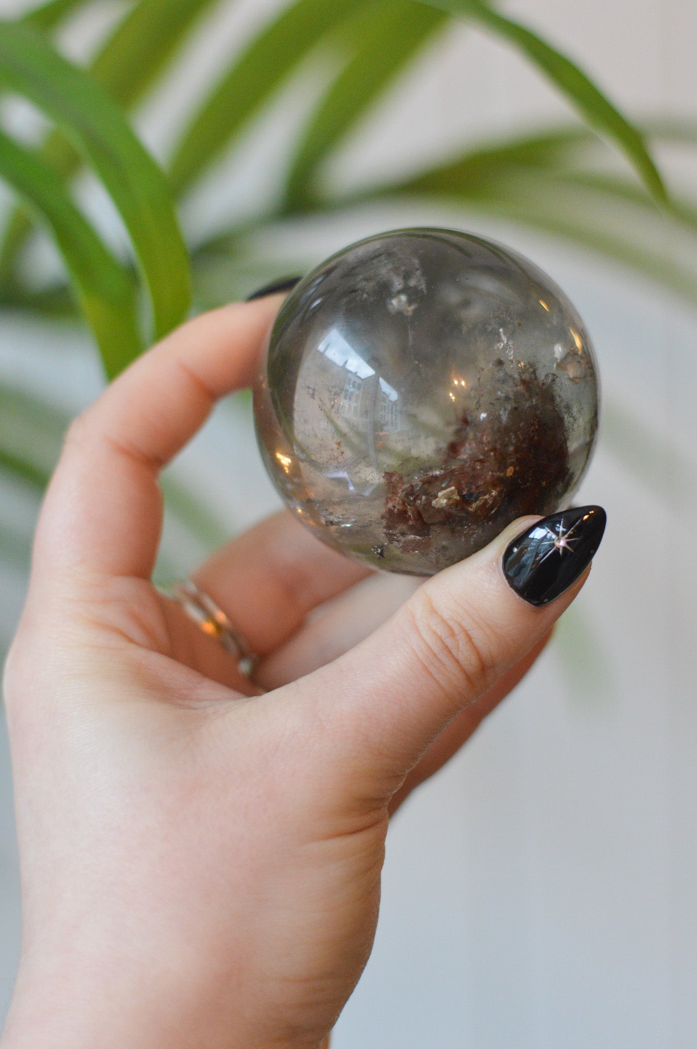 Lodolite (Garden Quartz) Sphere