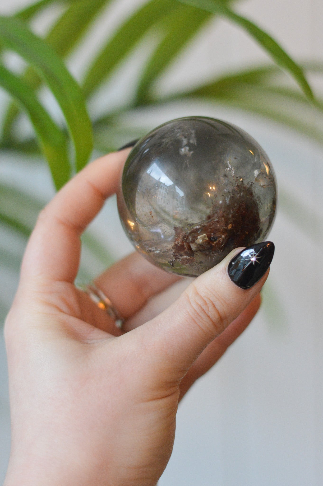 Lodolite (Garden Quartz) Sphere