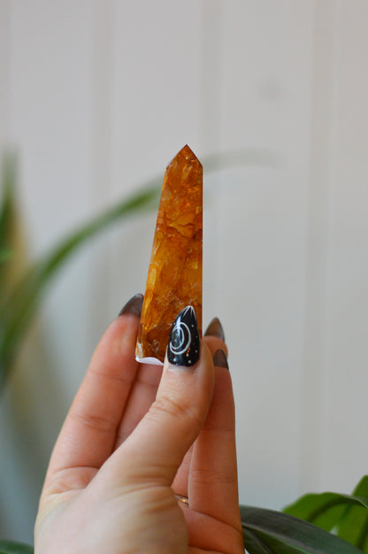 Golden Healer Quartz Obelisk