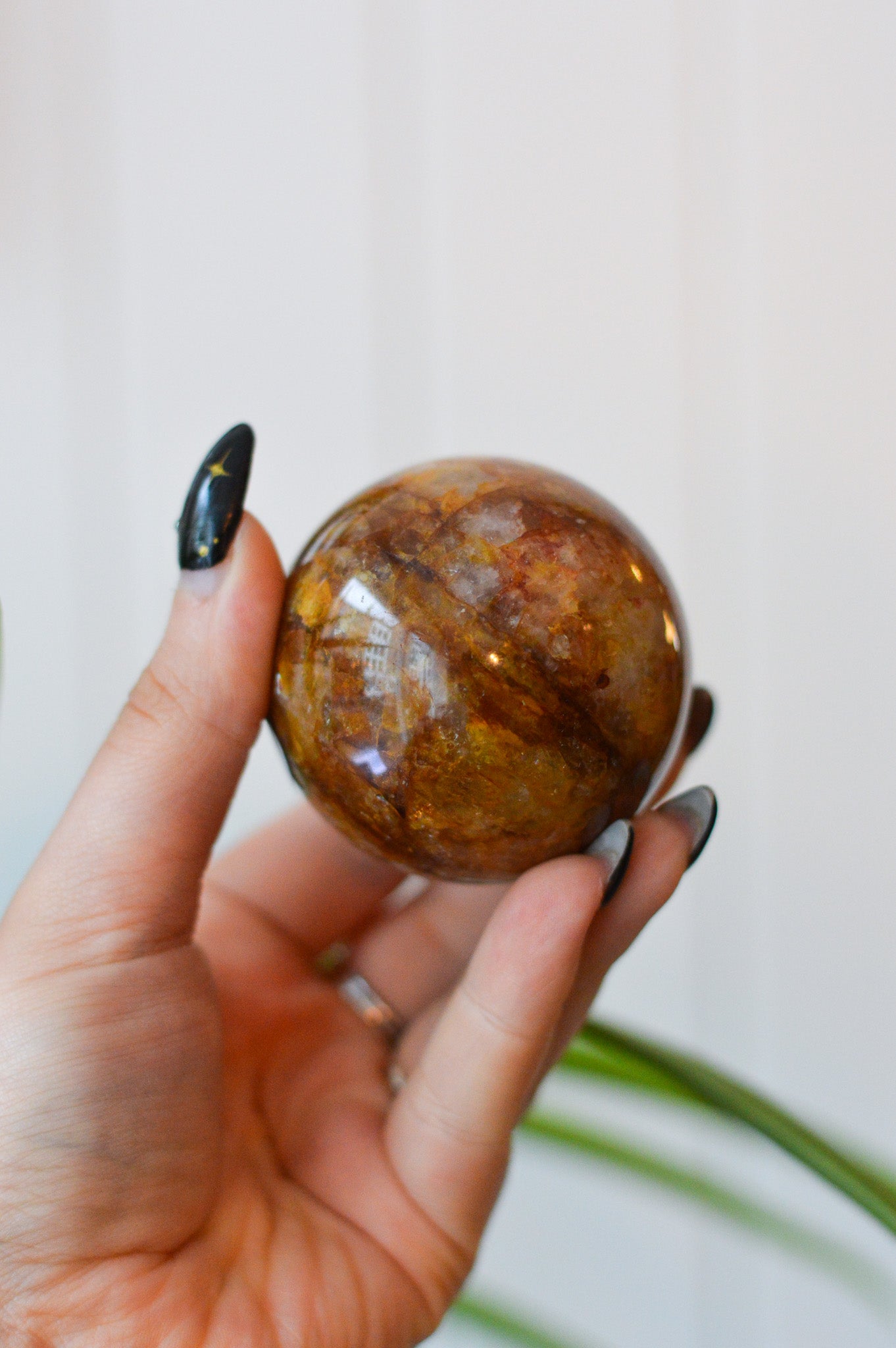 Golden Healer Quartz Sphere