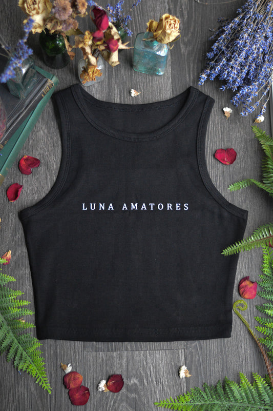 Luna Amatores Text Crop Tank Top