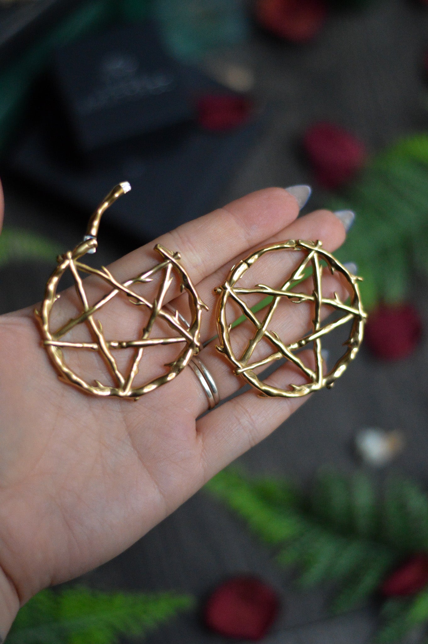 Pentagram Ear Weights