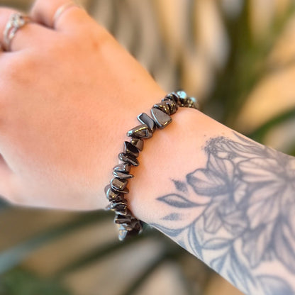 Garnet Chip Bracelet