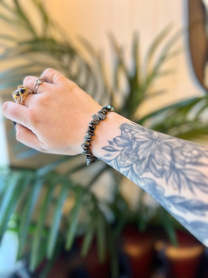 Garnet Chip Bracelet