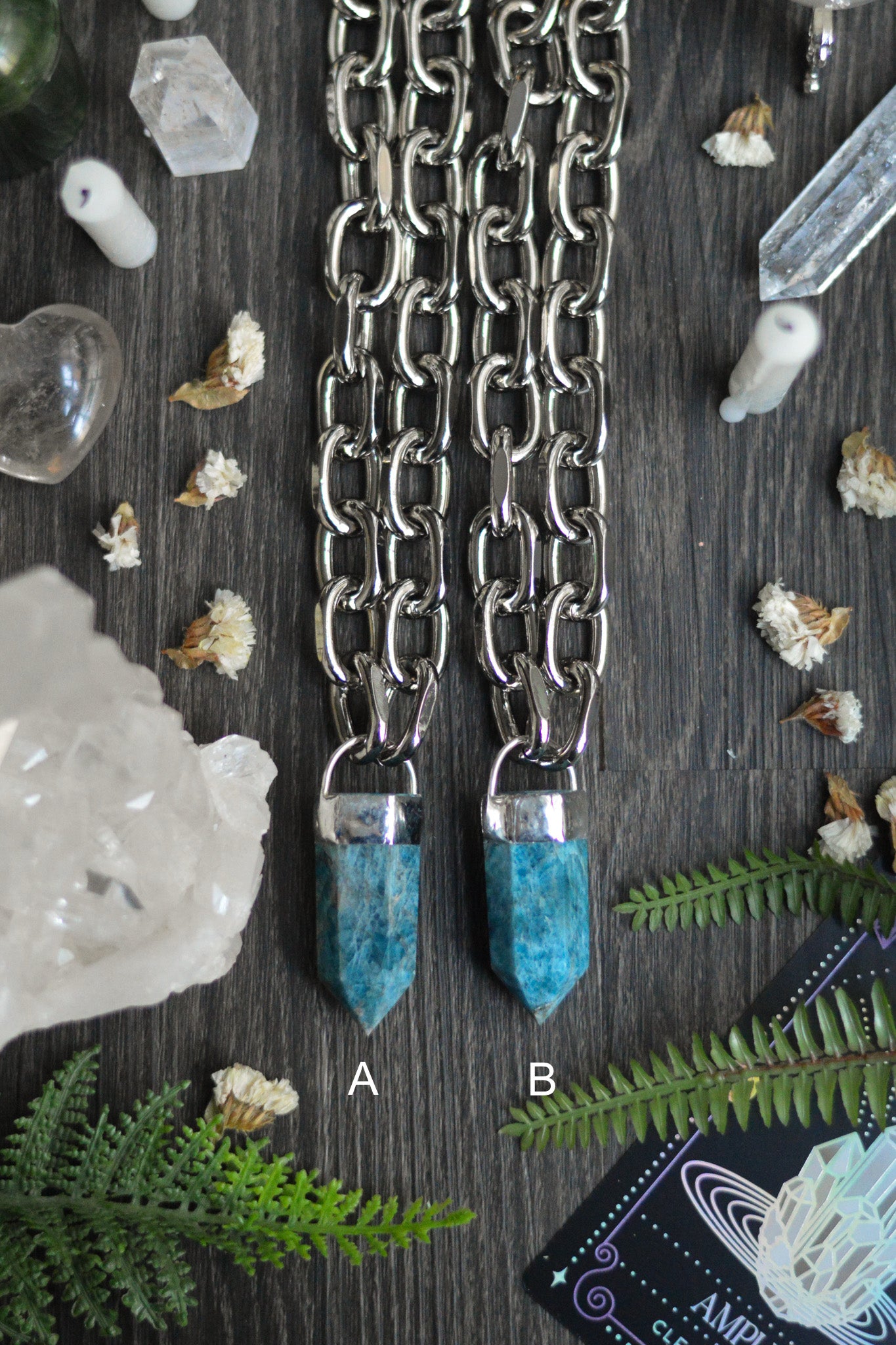 Apatite Chunky Chain Necklace