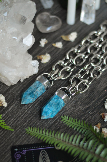 Apatite Chunky Chain Necklace