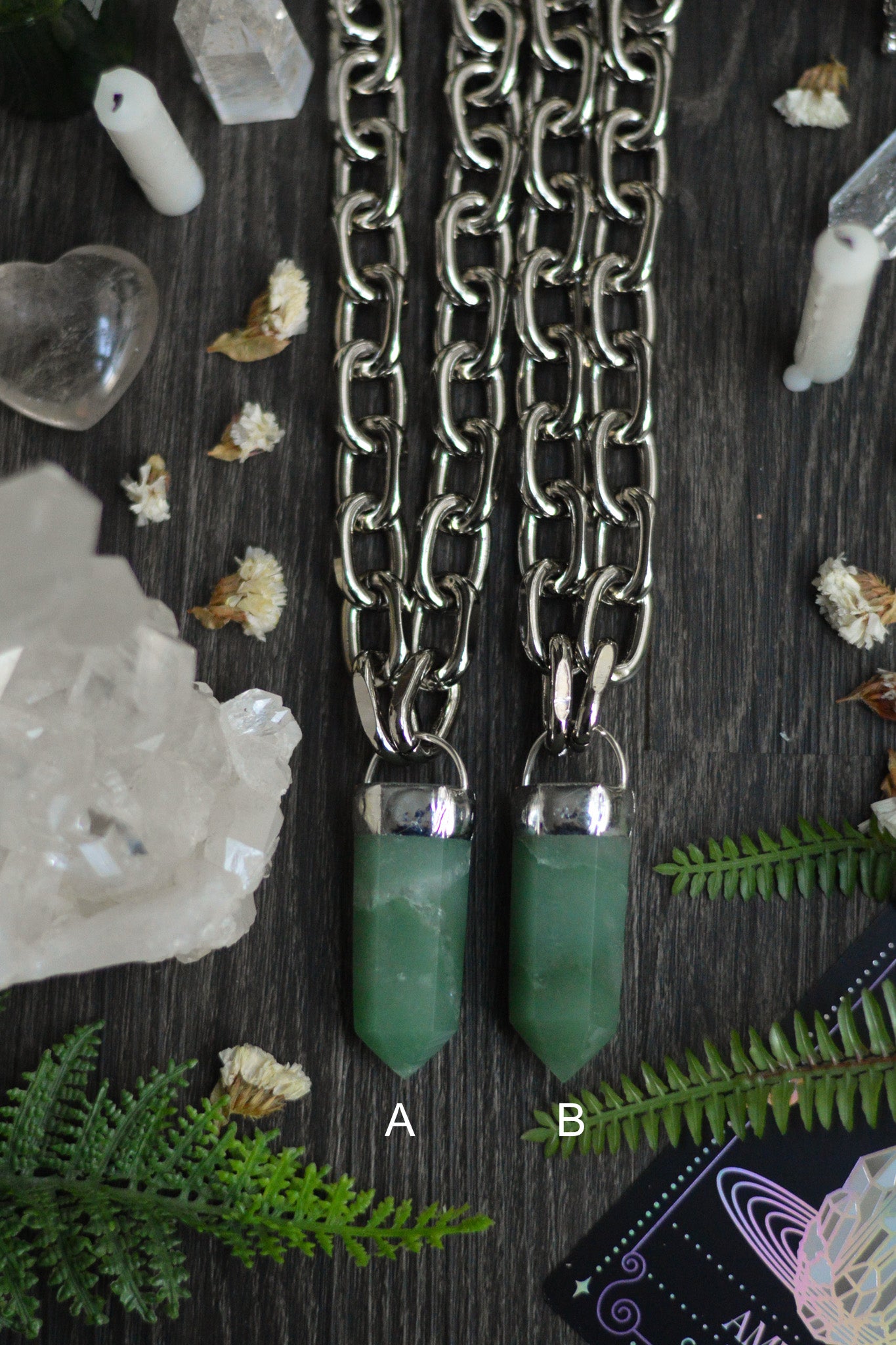 Aventurine Chunky Chain Necklace