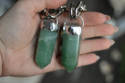 Aventurine Chunky Chain Necklace