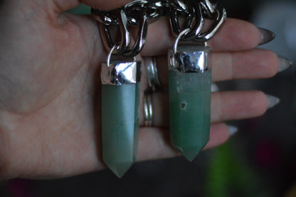 Aventurine Chunky Chain Necklace