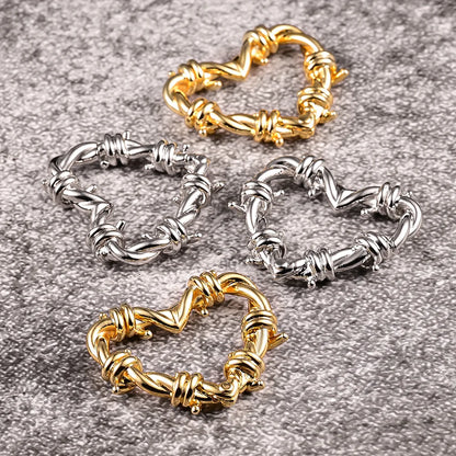 Barbed Wire Heart Ear Weights