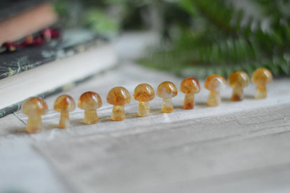 Mini Heated Citrine Mushroom