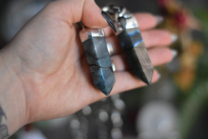 Labradorite Chunky Chain Necklace