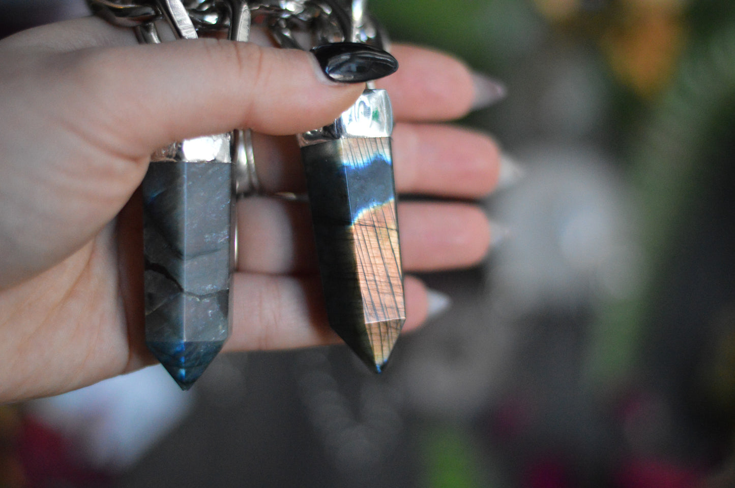 Labradorite Chunky Chain Necklace