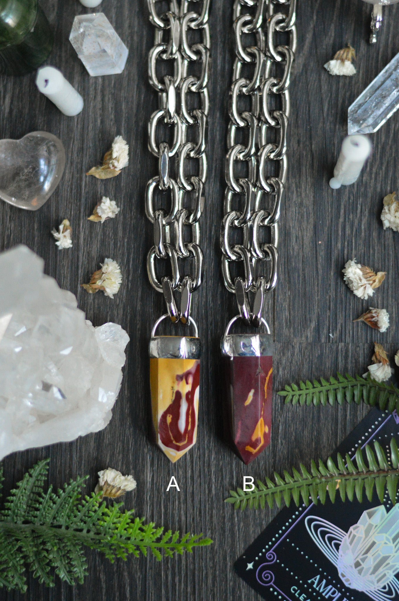 Mookaite Jasper Chunky Chain Necklace