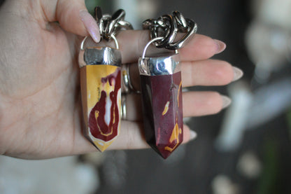 Mookaite Jasper Chunky Chain Necklace