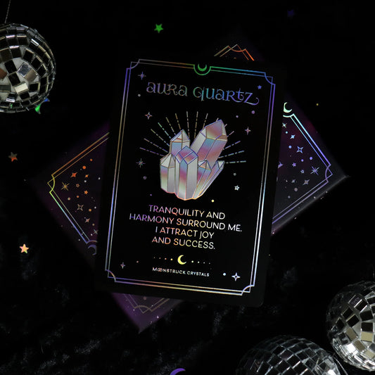 Crystal Affirmation Cards: Silver Aura Edition