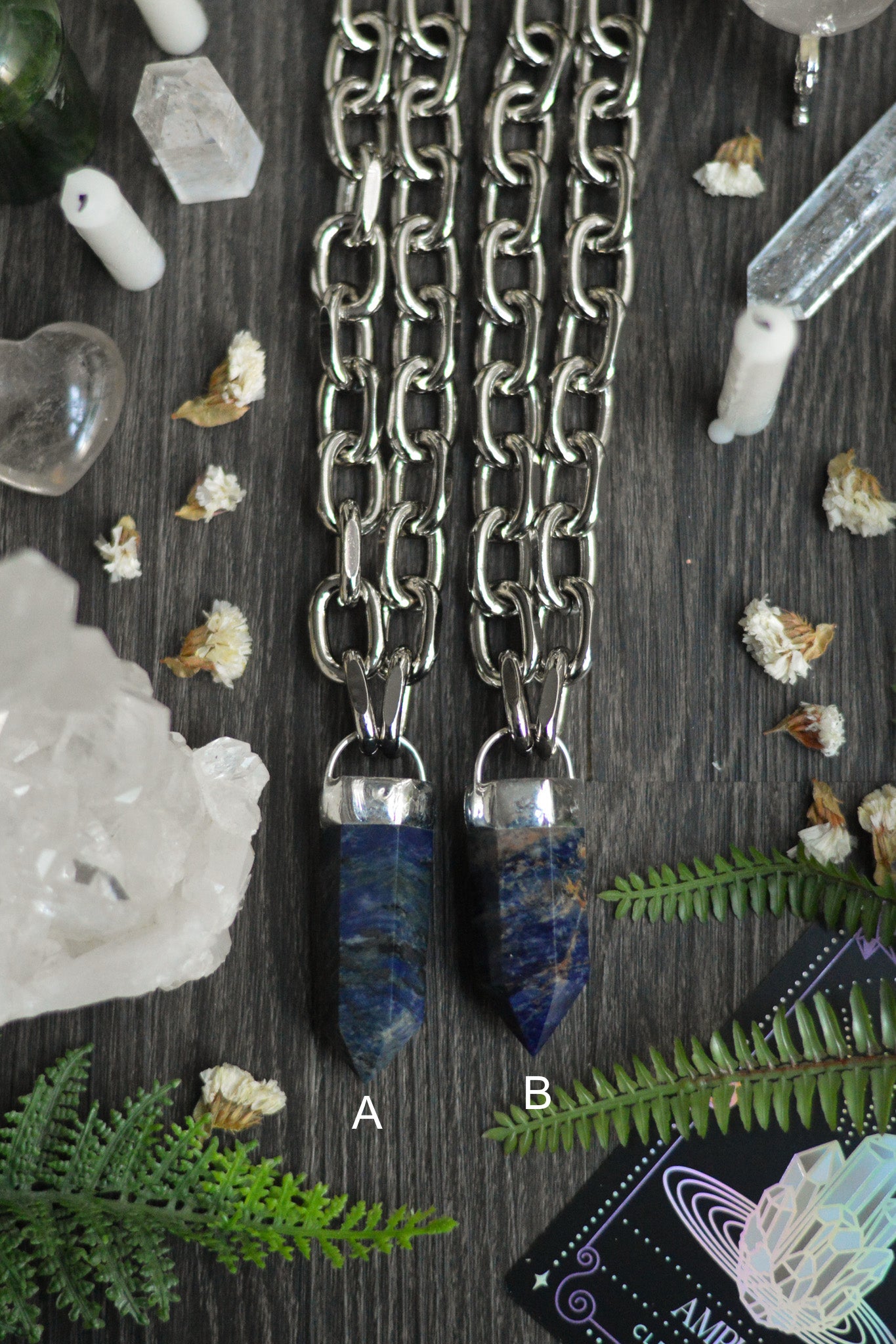 Sodalite Chunky Chain Necklace