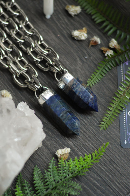 Sodalite Chunky Chain Necklace