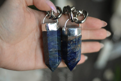 Sodalite Chunky Chain Necklace