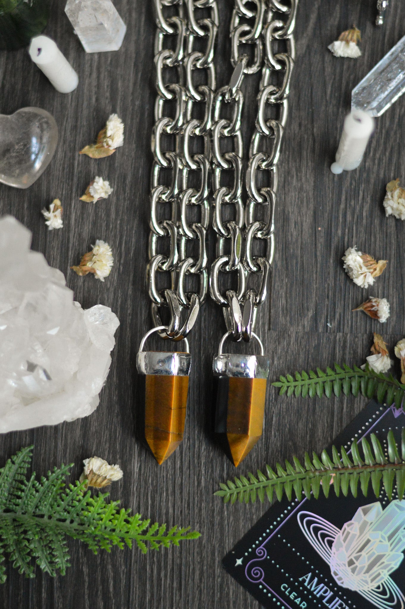 Tigers Eye Chunky Chain Necklace