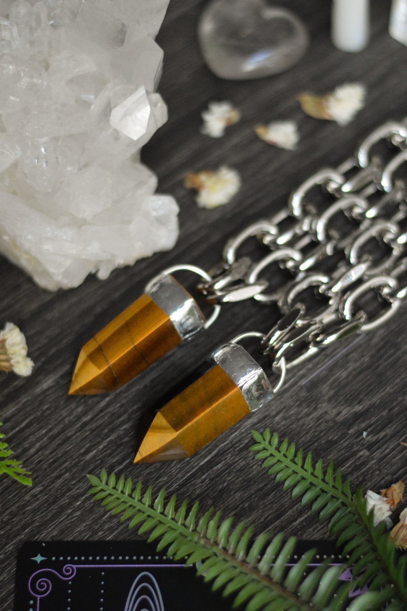 Tigers Eye Chunky Chain Necklace